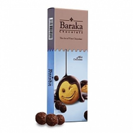Бисквитные шарики Baraka в молочном шоколаде 100 гр.