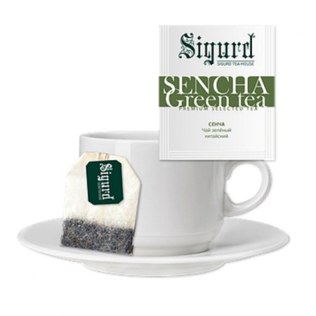 Чай Sigurd зелёный СЕНЧА (30 пакетиков по 2 гр)