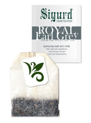 Чай Sigurd чёрный ROYAL EARL GREY (30 пакетиков по 2 гр)
